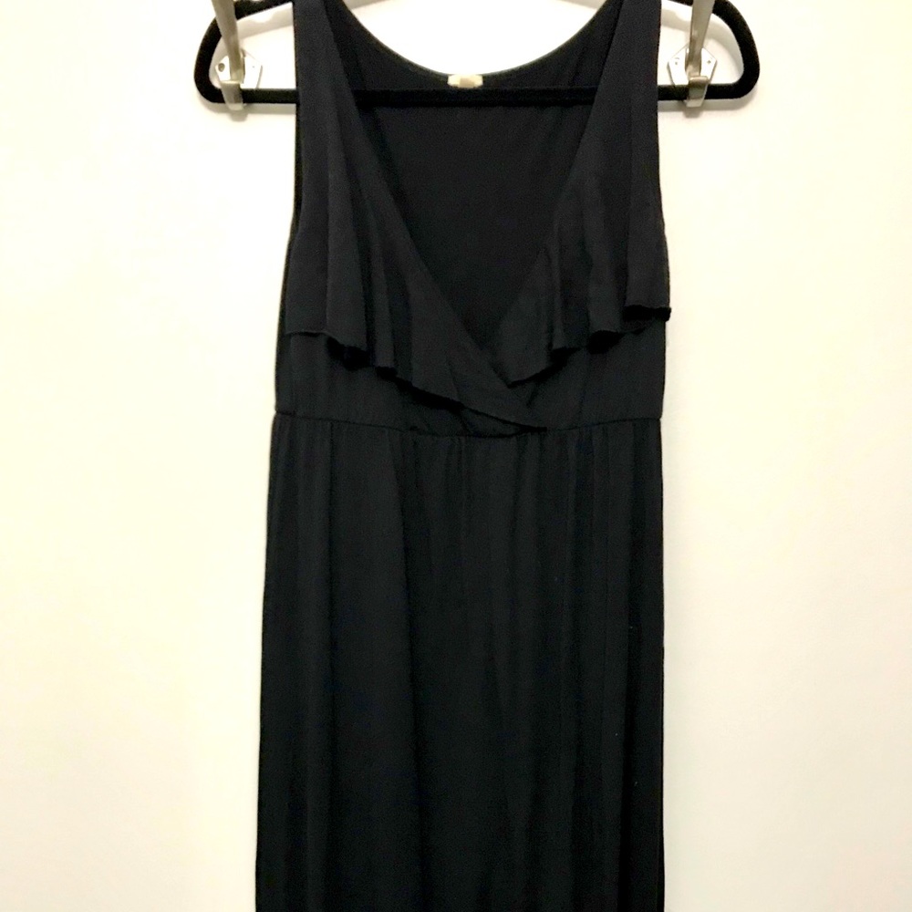 J.Crew black knee length dress